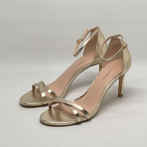 Stuart Weitzman Metallic Leather Sandals size 7 - Picture 5 of 12